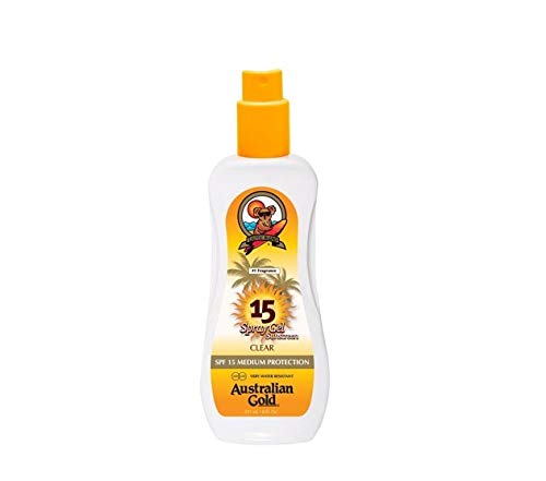 Australian Gold SPF 15 Spray Gel 237ml, Black, 237 ml (Pack of 1)