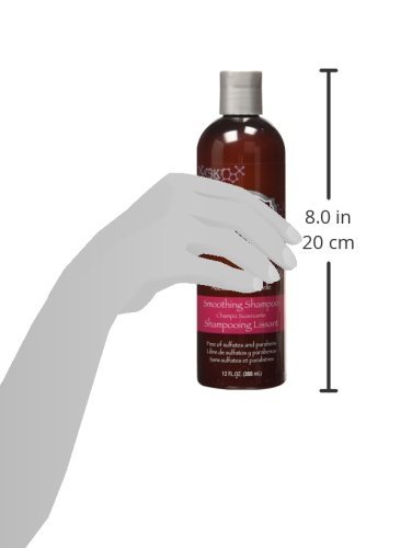 HASK Keratin Smoothing Shampoo for all hair types colour safe, gluten-free, sulfate-free, paraben-free - 1 355 ml Bottle - Image 3
