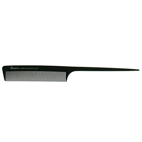 Denman DC05 Tail Comb - Lifting, Sectioning, Backcombing & Styling Hair, Black