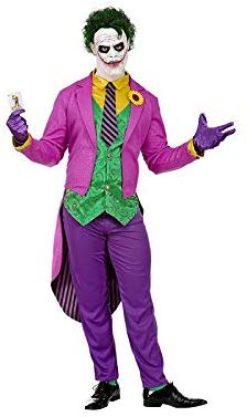 W WIDMANN MILANO Party Fashion, Evil Clown Costume for Men Psycho, Killer Clown, Circus, Criminals, Horror, Jokers, Jesters