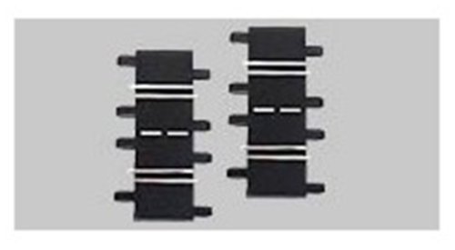 Carrera 20020612 1/4 straights (2) Slot Car Track Accessory, 8.6 centimeters, Digital 124, Black - Image 2