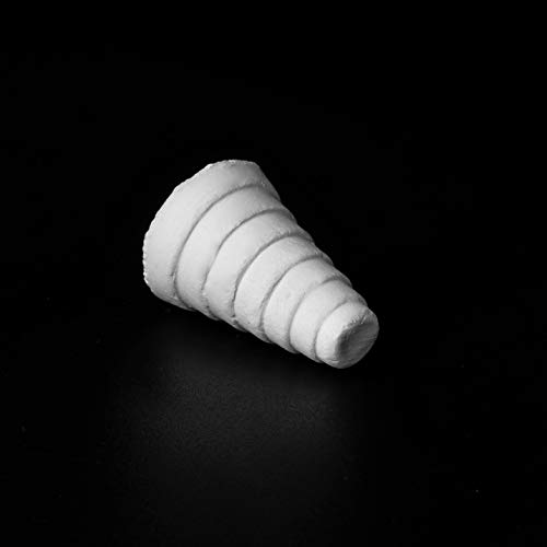 iQuatics Ceramic Marine Coral Frag Plugs 100% Pollution & Chemical Free, Cone, Pack of 25, White Ceramic - Image 3