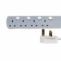 pro elec pl13083 4 Socket 1 m Switched Extension Lead