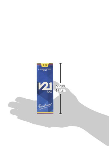 Vandoren V21 Tenor saxophone reeds, box of 5 - Strength 2,5, black, Strength 2.5 - Image 3
