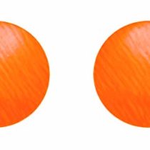 Hot Fix Metal forms COLOR 3/4 / 5/6 mm 176 pcs. orange neon, 176-Piece