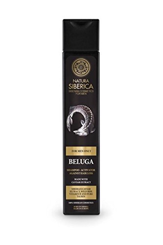 Natura Siberica Men's Beluga Shampoo Activator Against Hair Loss, 250 ml, Hair Growth Shampoo, 250 ml (Pack of 1)