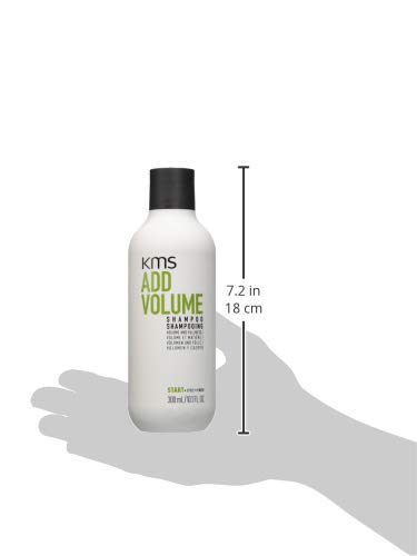 KMS AddVolume Shampoo, for Fine Hair Boosts Volume & Thickness, Vegan & PETA Approved, 300ml, White, 300 ml (Pack of 1) - Image 3