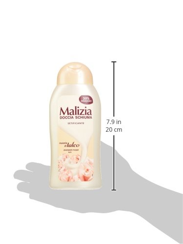 Malizia, Shower Foam Talcum Cloud, 250+50 ml, 50 ml (Pack of 1) - Image 3
