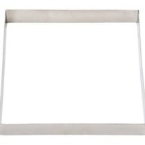 Decora Stainless Steel Square Shape, Silver, 20 x 20 x 6 cm