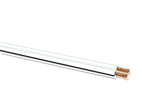 Oehlbach Speaker Wire SP-15 - Stereo HI-FI luidsprekerkabel, luidsprekerkabel met OFC, zuurstofvrij koper, 2 x 1,5 mm² mini-spoel, luidsprekerkabel, 10 m, wit