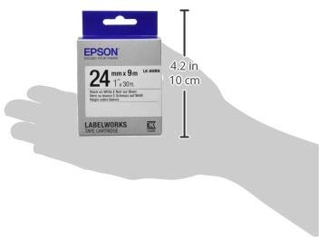 Epson C53S656006 Standard Label Work Tape Cartridge, Black (235K950), 24mm*9m - Image 3