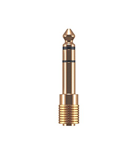 Oehlbach i-Jack AD 35/63, Stereo Audio Adapter 3.5 mm Jack Female to 6.3 mm Jack Plug, Gold-Plated & Perfect Contact Security