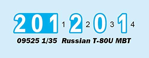 Trumpeter 1: 35 - Russian T-80U Main Battle Tank, Various, Small - Image 3