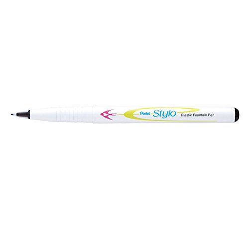 Pentel Stylo Fountain Pen - Black (Pack of 12), JM11-AX, 1 count (Pack of 12)