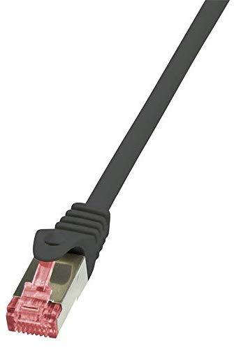 LogiLink CQ2063S CAT6 S/FTP PIMF PrimeLine Ethernet Patch Cable, 3 Meter Length, Black