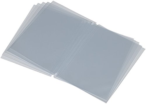 Securit A4 Plastic Inserts for Restaurant Menu Holders Set of 10 Paper Refill Pockets Suitable for Restaurant Bar or Cafe Menu Holder