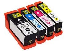 Prestige Cartridge Dell 31/32/33/34 Ink Cartridges for Dell V525W, V725W - Black/Cyan/Magenta/Yellow (Pack of 4)