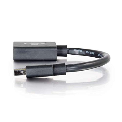 C2G 15CM Mini DisplayPort Male to DisplayPort Female Adapter Black - Image 3