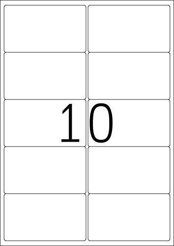 HERMA Self Adhesive Removable Labels, 10 Labels per A4 Sheet, 100 Sheets, 99.1 x 57 mm, 1000 Labels - Image 2