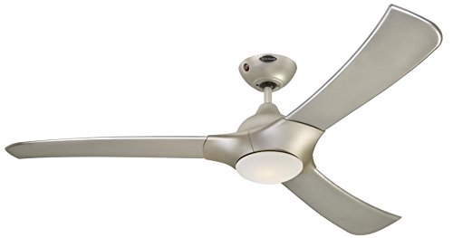 78266 Portland Ambience EL Dark Pewter Indoor Ceiling Fan, Light Kit with Opal Frosted Glass, Titanium, 132 cm