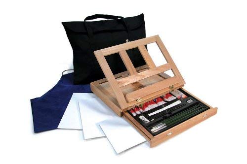 Royal and Langnickel Oil Painting Art Easel Set, Blue/White, 26 cm (D) x 33.5 cm (W) x 5 cm (H) - Image 3