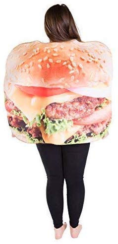 Bodysocks® Burger Costume (Adult), Multicoloured - Image 3