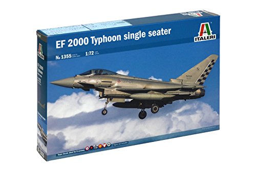 Italeri 510001355-1:72 EF-2000 Typhoon Fighter Plane Single Seater, Mittel