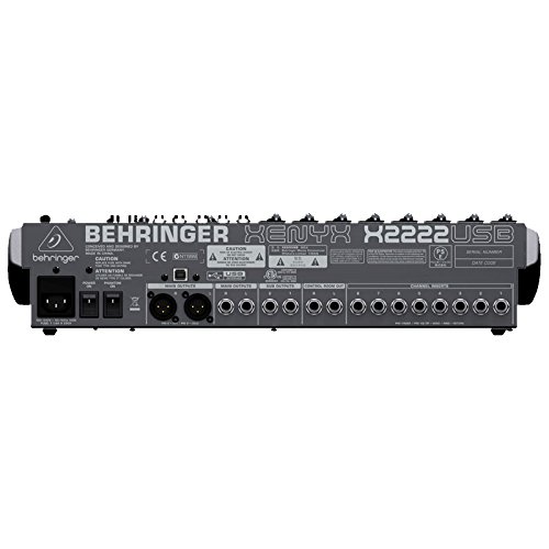 Behringer XENYX X2222USB Premium 22-Input 2/2-Bus Mixer with XENYX Mic Preamps and Compressors, British EQ - Image 4