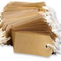 Q-Connect KF01613 Strung Tag 146x73mm Buff (Pack of 1000)
