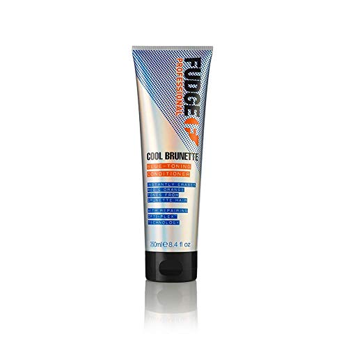 Fudge Professional Cool Brunette Conditioner, Blue Toning, for Brunettes Removes Orange/Red Tones, 250 ml