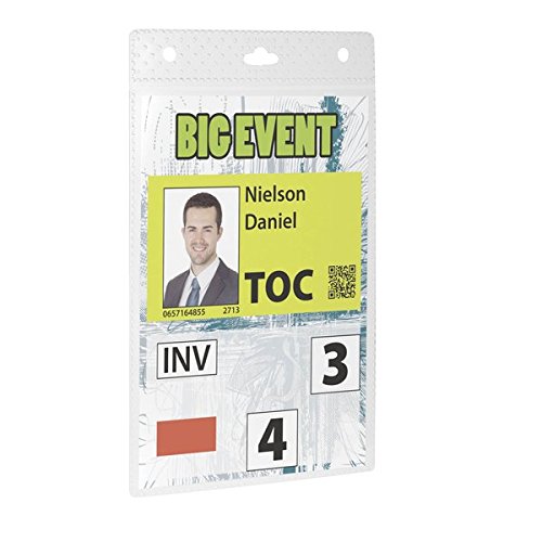 Durable Event Name Badge A6 Transparent, 105 x 148 mm