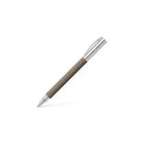 Faber-Castell Ambition 147056 Roller Ball Pen, high-Grade Resin, Black/Sand Colour