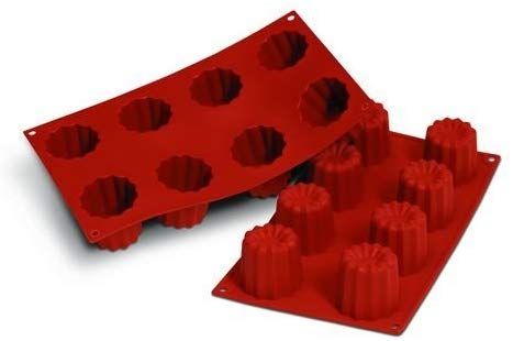 Silikomart Silicone Mould No.8 Bordelais, Terracotta, 55 mm, SF050, 30 x 17 x 5,5 cm