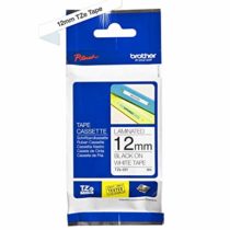 Brother TZe-231 Labelling Tape Cassette, 12 mm (W) x 8 m (L), Laminated, Brother Genuine Supplies - Black on White