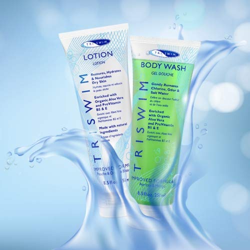 TRISWIM Moisturizing Chlorine Removing Body Wash For Swimmers Apricot
