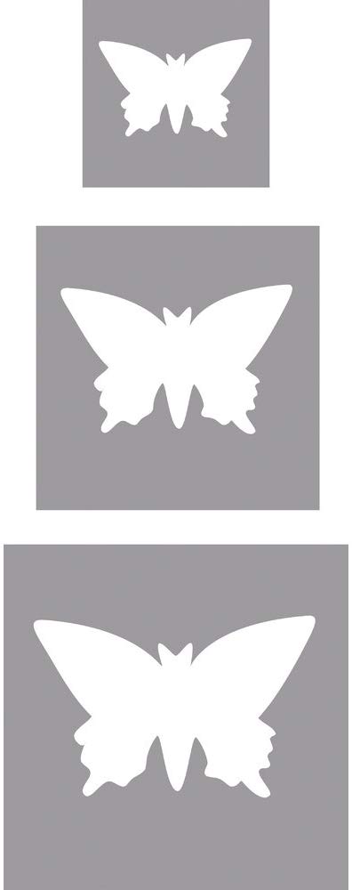 Rayher Motive Puncher Set: Butterflies, 1.6 cm + 2.54 cm + 3.81 cm, Tab-Blister 3 Pieces, Grey, 17.5 x 17 x 5.9 cm - Image 2