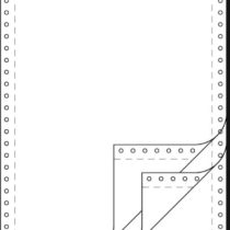 SIGEL 32243 Listing Paper, 12" x 240 mm, 3-part, 60/53/57 gsm, vp's, blank, 600 sets