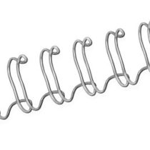 Fellowes 8mm Wire Binding Combs, 100 Pack - Silver