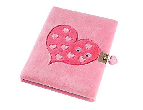 Tinc SGJOURPK A5 Snuggly Soft Touch Lockable Journal - Pink