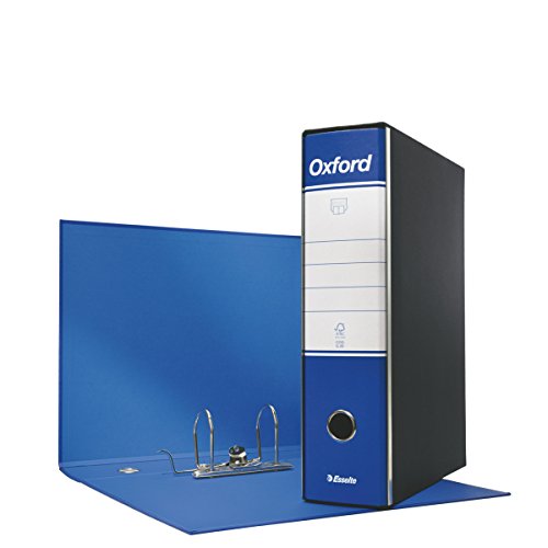 Esselte Oxford Ringbinder with Lever Mechanism and Case Dorso 8 cm Blue