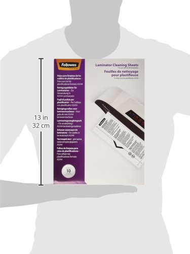 Fellowes A4 Laminator Cleaning Sheets,White,(Pack of 10), Standard - Image 4