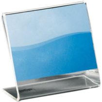 SIGEL PA105 Sign Holder, slanted, for A9 landscape, single-sided presentation, acrylic, transparent, 10 pcs.