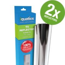 iQuatics T5 Aluminium Reflector-Increased output by up to 100%, 24W Twin Pack