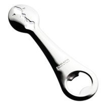 BUGATTI 43-7080cr Kiss Bottle Opener Stainless Steel Zamak 14.5 x 4.2 x 1 cm