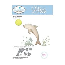 Elizabeth Craft Designs Dolphin Die, Metal, Grey