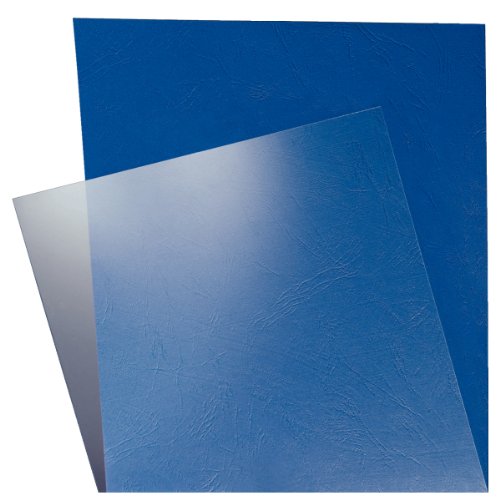 Leitz 33681 A4 Transparent Binding Covers, 180 microns, Glass Clear, Pack of 100
