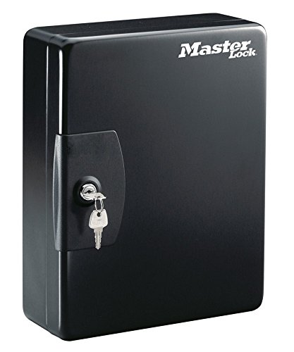 Master Lock KB-25ML Key Cabinet (Wall Mounted with 25 Key Hooks), Small, Black, 25 cm x 18,8 cm x 8,5 cm - Image 2