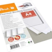 Peach Thermal Binder Cover, white, for 15 sheets (A4, 80 gsm), 20-pack - PBT301-01