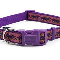 Ancol Pink Woof Dog Collar, 45-70 cm, Pink