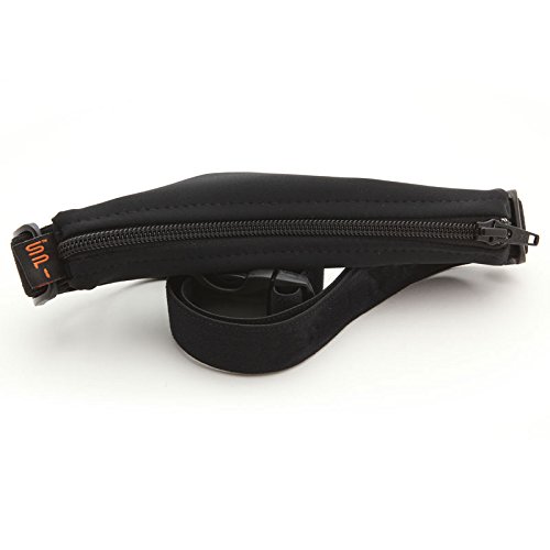Spibelt Unisex Original Spibelt Basic Black with Black Zipper Running Bag, Black, S-XL EU